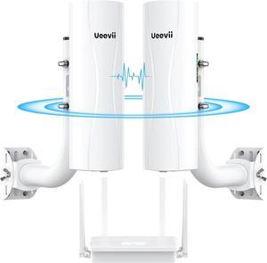Point-to-Point Wireless Bridge System CPE688KIT, with WiFi 6 AX3000 Router, Adjustable Installation Brackets, 5KM Range, Dual Gigabit Ports, 24V/48V POE Power Supply  Complete Wireless Bridge Kit