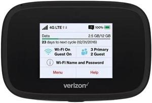 Verizon Wireless Jetpack Inseego MiFi 7730L | Unlocked Device | 4G Mobile WiFi Hotspot | LTE Cat9 Up to 450 Mbps | Usage Up to 12 Hours | Portable Travel Router | EVDO-LINK Bundle - Verizon Sim Card