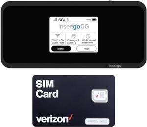 5G Mobile WiFi Hotspot | Verizon Wireless Jetpack Inseego MiFi M2100 | LTE Cat22 Speed Up to 2,7 Gbps | Usage Up to 16 Hours | Portable Travel Router | EVDO-LINK Bundle Includes Verizon Sim Card