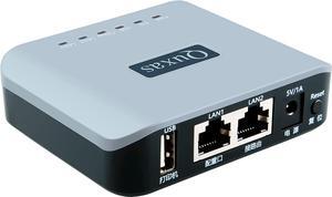 Upgraded Wireless Print Server 1 Port USB 2.0 Network Printer Server Support 10/100Mbps Wired/Wireless Modes Compatible with Windows Turn USB Printer into Wireless