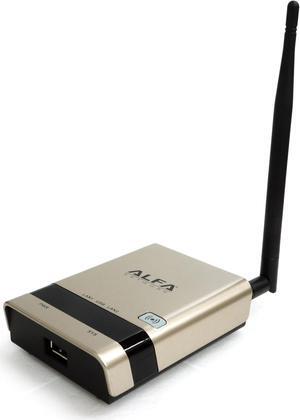 Alfa R36AH WPS Wireless Router 2.4GHz, 802.11n, 1x Internal Antenna, 1x Detachable High Gain Antenna, 1x USB Port, for Alfa USB WiFi Adapter, Windows, MacOS