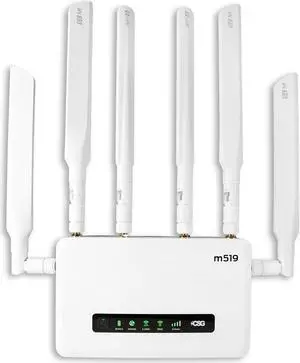 CSG m519 5G Cellular Gateway Business or Home Gigabit Router, Compatible with Verizon 5G, Dual-SIM, Cat19 Router, Wi-Fi 6, Battery Backup for Portable Travel, Fast 5G Speeds on Up to 200 Devices