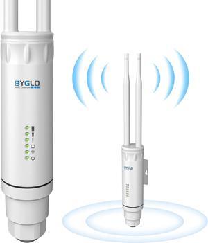 AC1200 Outdoor Weatherproof WiFi Range Extender High Power Long Range Wireless Internet Signal Extender Booster Support AP/Repeater/Router/Bridge Modes, Dual Band| 5GHz&2.4GHz| PoE Powered
