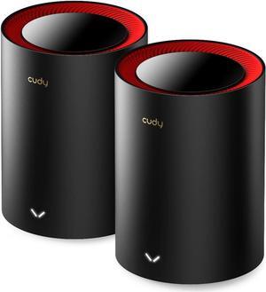 Cudy AX3000 Wi-Fi 6 2.5G Mesh System(M3000) - Covers up to 4800 Sq.Ft., Replaces Wireless Router and Extender, Supports Ethernet Backhaul (2-Pack)