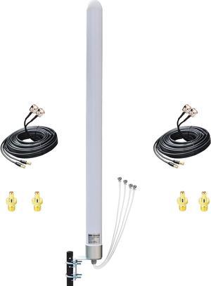 4x4 MIMO Omni Directional Antenna 5g, External Outdoor 5G/4G/LTE MIMO 4x4 Antennas for 4G/5G Routers, T-Mobile, Verizon, AT&T, Homes and RV