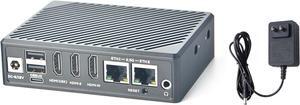NanoPC-T6 LTS Mini Computer WiFi Router, Office Home Smart IoT Gateway, Rockchip RK3588 CPU 6Tops NPU, with 2X PCle 2.5G Ethernet Port for AI edge computing, Support M.2 NVMe SSD Module (4+32GB)