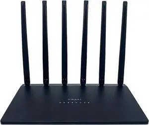 ICHI UNpkl AX3000 WiFi 6 Router, 802.11ax Wireless, Dual Band, 3 Gigabit Ports, Live Traffic View, EasyMesh, Advanced DNS Firewall