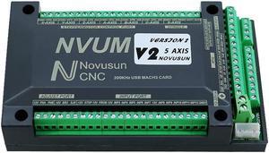 NVUM NVEM Mach3 USB Ethernet Card 200KHz CNC Router 3 4 5 6 Axis Motion Control Card for DIY Engraving Machine MEIHAOCNC (6 axis Ethernet)