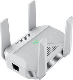 2025 AC2100 WiFi Extender - WiFi Extender Signal Booster with Gigabit Ethernet Port, WiFi Booster Dual-Band Covering to 12888sp.ft, Fast Speed, Compatible with Multiple Devices (Grey)