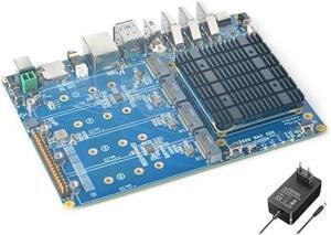 youyeetoo CM3588 Plus Mini NAS Platform, up to 8K Video, RK3588,OpenMediaVault fit,32GB LPDDR5, 4 x M.2 PCIe3.0 Socket, NAS Solutions, Home Server,Local Cloud Storage (32G+256G NAS Kit)