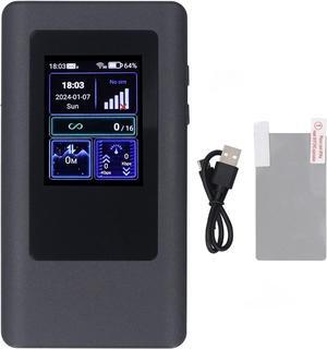 5G Mobile Wi Fi Hotspot,5G Wi Fi 6 2.4GHz 5.8GHz Travel Pocket Router, Nano SIM Card Slot, 802.11 a b g n ac ax, Up to 16 Simultaneous Connection, 2.4 Inch LCD Screen