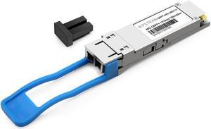 40GBASE-UNIV QSFP+ Optical Transceiver Module Compatible with Mikrotik Q+31DLC2D 40G QSFP+ LX4 Duplex LC SMF/MMF 1310nm 2km/150m DDM