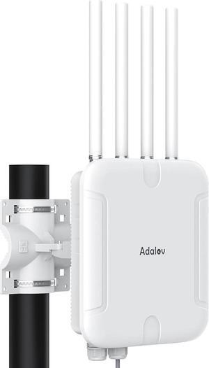 5378 Mbps WiFi 6 Outdoor Access Point, Dual Band Wireless Outdoor AP 500M Long Range WiFi | Up to 128 Devices | IP67 Waterproof, Support Mesh Extender/AP/Repeater for Farm,Courtyard,RV,Campsite