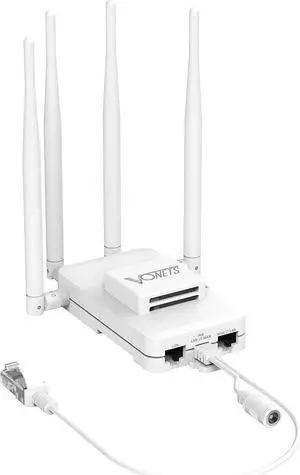 VONETS Gigabit WiFi Router Wireless Bridge Ethernet Repeater/Dual Band 2.4GHz/5GHz RJ45 WiFi Adapter Range Extender 3 Gigabit POE/DC Powered for DVR Robots Industrial IoT Network Devices VAR1200-H