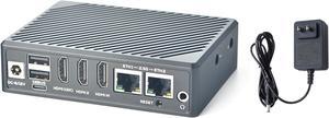 NanoPC-T6 Computer Mini WiFi Router, Rockchip RK3588 Single Board Computer, LPDDR4X 4GB RAM 32GB eMMC 6Tops NPU, Onboard PCle 2.5G Ethernet for Smart Home Office IoT Gateway, Support Debian Ubuntu