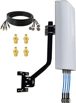 4x4 MIMO Antenna 5G for T-Mobile/All Carriers WiFi 4G LTE 5G MIMO Antenna Outdoor Directional External Antenna n71 for 4G LTE/5G Hotspots/Routers (Full kit)