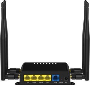 WE826-Q 4G LTE Router, CAT 4 EC25 Module 300Mbps with SIM Card Slot Unlocked, 4G LTE Modem Hotspot (Work with T-Mobile AT&T, Verizon)