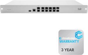 MX84-HW Meraki MX84 Cloud Managed Security Appliance (MX84-HW) | 500 Mbps | 8 x GbE Ports | 2 x SFP Ports | Stay Protected with Cloud Care's 3 Year Warranty (No Meraki License Included)