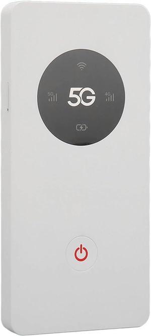 5G Mobile Router, 5G Modem Mobile Hotspot, Portable Router with Nano SIM Card Slot, 2.4G/5G , Connects Up to 16 Devices, 8000mAh Battery, for Travel Home