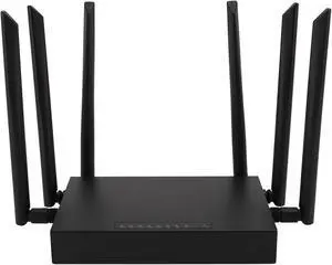 300Mbps 4G LTE 5 Network Port Wire Less Hotspot Router with SIM Card Slot and 6 Antennae, Industrial Grade Iron Case, for Europe Asia Version (US)