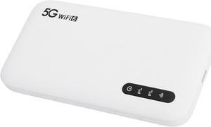 5G Mobile Hotspot, Band WiFi6 Mobile Hotspot Device High Speed Support 16 Devices with SIM Card Slot, Portable 5G Wi Fi Travel Router for Phone Tablet
