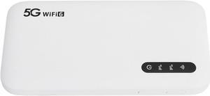 5G Portable WifiHotspot for Travel, 5G Wifi6 Mobile Hotspot Device with 6100mAh, Support 16 Devices, SIM Card Slot, High Speed Portable WiFiDevice for Phone Tablet