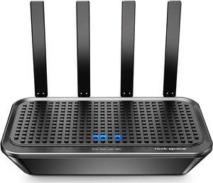 WiFi Router- AC2100 WiFi Router w 4 Gigabit LAN Ports for 60 Devices, High Speed Router (2100Mbps) and Long Range Router (3000Sq. Ft) for Gaming & Home Use