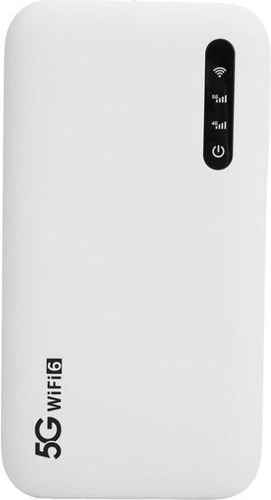 5G Wi Fi 6 Mobile Hotspot, 2.77Gbps High Speed, Support 16 Devices, IP67 Water Resistant Design, 6100mAh Portable Wi Fi Hotspot Router with SIM Card Slot for Phone Tablet