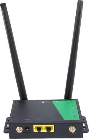 4G Router with SIM Card Slot, 4G LTE Cordless Router with Detachable Antenna, Dual Ethernet Ports, Cordless Mobile Hotspot Router Support 32 Devices (US Plug)