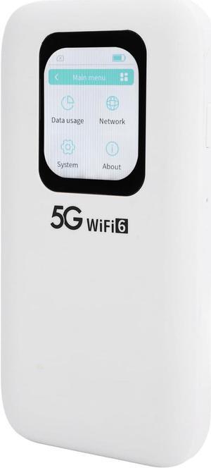 5G 6 Mobile Hotspot Router,5G Router with Nano Sim Card Slot, 5G Modem,Portable Device for Travel,Supports 2.4GHz and 5.8GHz Bands,16 Connected Devices