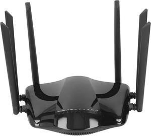 Dual Band Unlocked 4G LTE Modem Router with SIM Card Slot, 6 Antennas, 2.4G 5G Dual Band Gigabit 4G Cellular Router B1 B3 B5 B7 B8 FDD (US)