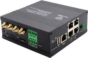 Powerful Performance 5 Network Ports Industrial Serial Port 232/485 Dual SIM Card 4G Industrial Router AR550 PoE Power Supply, PLC Remote Control