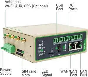 Networks, Industrial Iot Edge Computing VPN Gateway, RAM 512 MB, ARM Cortex-A8, EMCC 8GB, Python Development Platform, MicroSD Storage Support(WI-FI & GPS & IO)