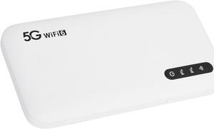 5G Mobile Hotspot for Travel, 5G 6 Mobile Hotspot Router with Sim Card Slot, Support 16 Devices, 6100mAh Portable Device for Phone Tablet