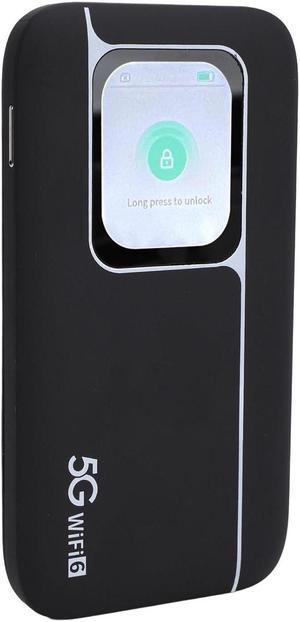 5G Travel Router, 5G WiFi6 Mobile Hotspot Router, 5G Cellular Network Nano SIM Card Slot, Portable Hotspot Device with 2.01 Inch Screen