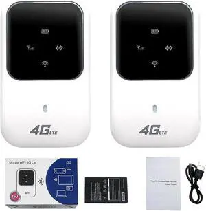 Portable WiFi Hotspot for Travel,Portable WiFi, Pro Portable WiFi, Portable WiFi Hotspot,Unlimited Satellite Internet, Wireless Portable Wireless Network, High Speed Smart Router for Anywhere (2pc)