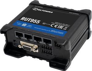 RUT955V03550, 4G/LTE (CAT 4), Dual SIM, 4 WAN/LAN (10/100), WiFi 2.4, GPS, USB, RS232/485, 8 I/O, SD