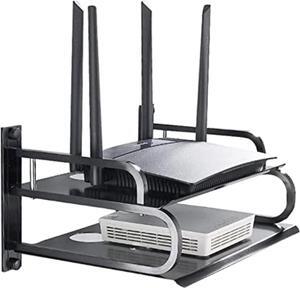 Router Storage Box,Wireless Wall-Mounted WiFi Storage Box Decorative Storage Rack Cable Organizer Box