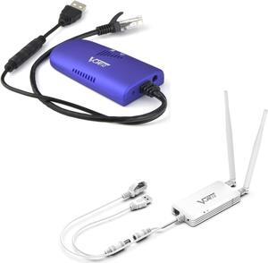 Industrial-Grade 2.4G WiFi Bridge/Router with Advanced Serial Pass-Through, Convert Printers Devices to Wireless, Ethernet to WiFi Adapter for Industrial Networks IoT Applications - Good for Factories