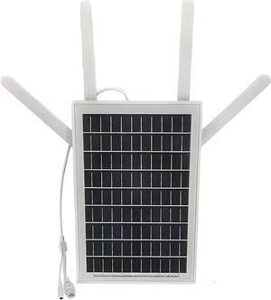 15W Solar Powered 4G LTE Modem Router,Outdoor WiFi Extender Signal Booster with SIM Card Slot,Portable Hotspot WiFi Router,Waterproof Design for RVs and Vacation Cabins