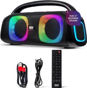 Pyle Audio Soundcore Boom 2 - Boombox Bluetooth Speaker with True Wireless Stereo System - Enjoy Powerful Bass and Clear Treble - Large Bluetooth Speaker with LED Display - Model PPHP26HD - 160W