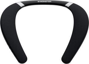 Monster Boomerang Neckband Bluetooth Speaker, Wireless Wearable Speaker, Portable Speaker and 12H Playtime, IPX7 Waterproof, Neck Speaker True 3D Stereo Sound, for Home Sport Outdoor, Black