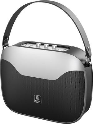 DOSS SoundBox H100 Bluetooth Speaker with 50W Immersive Sound, 24H Playtime, Wireless Stereo Pairing, Power Bank, Treble & Bass Adjustment, Portable Speaker with Flexible Handle for Party, Home