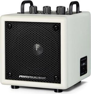 AirPulse Wireless Bluetooth Home Speaker, Compact Speakers with AUX/LINE Input for Home Office - White