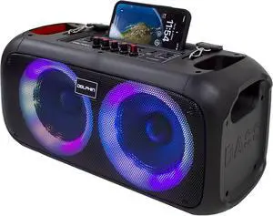 Dolphin Boombox Portable Bluetooth Speaker - Crisp Sound - Dual 6.5" Woofer, 1" Tweeter