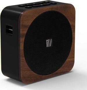 Sound Spot II SFQ-18: Portable Bluetooth Speaker with Powerful Bass, Nature Sounds, Ambient Light, and Speakerphone (Black)