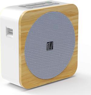Sound Spot II SFQ-18: Portable Bluetooth Speaker with Powerful Bass, Nature Sounds, Ambient Light, and Speakerphone (White)