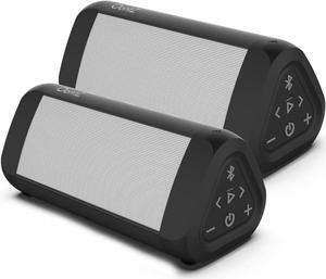 OontZ Ultra Bluetooth Speaker, 2-Pack Portable Wireless Bluetooth Speaker, 14 Watts, up to 100 ft Bluetooth Range, IPX7 Waterproof Portable Bluetooth Speaker (White-Dual)