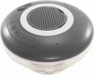 GAME 4312 New Underwater Show Bluetooth Wireless Pool Speaker (Waterproof) with Disco Lights, White