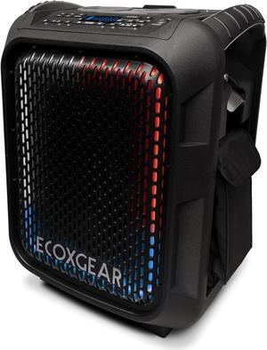 ECOXGEAR EcoBoulder Max Pro  121dB Loud, Rugged, Bluetooth 5.1, Speaker, IP67 Waterproof, Drop and Dustproof with Party Lights, 50+ Hours Runtime, it Even Floats  Black